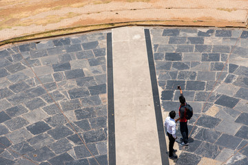 man taking selfie