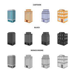 Vector design of construction and building icon. Collection of construction and estate stock symbol for web.