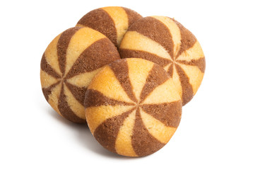 striped cookies isolated