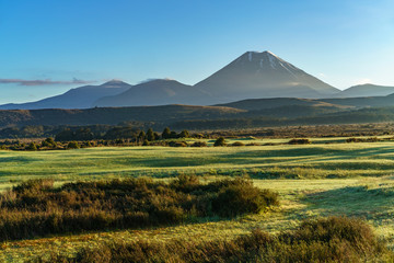 Cone volcano,sunrise,Mount Ngauruhoe,New Zealand 35