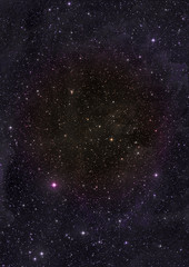 Small part of an infinite star field. 3D rendering