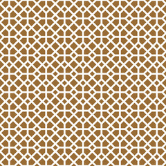 Seamless vector.Geometric ornament in brown color background.