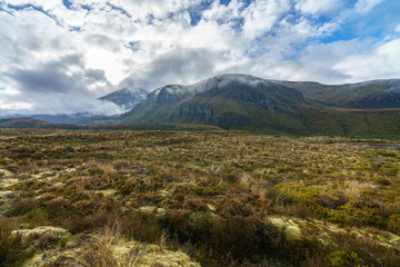 Fototapeta premium tongariro alpine crossing,cloudy, new zealand 9