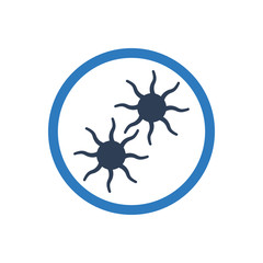 Simple Illustration of Bacteria Icon