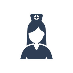 Simple Illustration of Nurse Icon