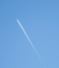 Airplane in the sky 