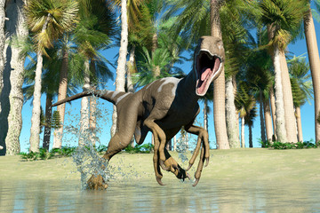 Predatory dinosaur © Sergey Drozdov