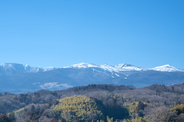 雪景色の安達太良山