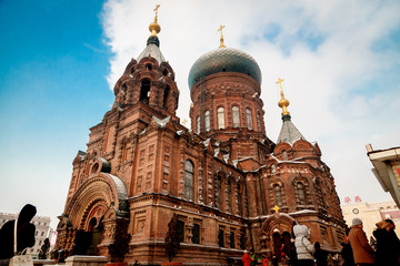 Saint Sophia Cathedral in Harbin，China