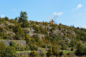 Paysage moulin