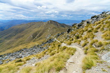 hiking the ben lomond track in the mountains at queenstown, otago, new zealand 25