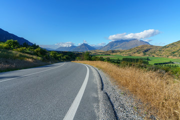 on the road to remarkables ski area at lake wakatipu, queenstown, new zealand 4