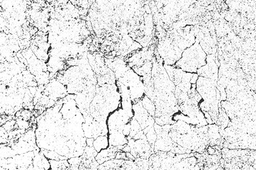 Distress old cracked concrete wall textures. EPS8 vector.