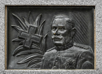 Monument dedicated to an illustrious man in Puertollano, Ciudad Real, Spain