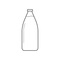 Milk bottle icon vector illustration