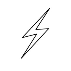 Lightning line icon