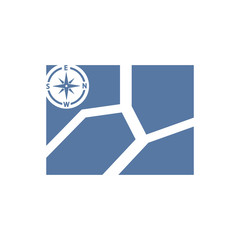 Simple Illustration of Map Icon