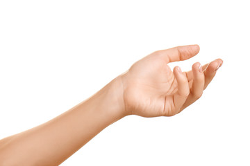 Female hand gestured.