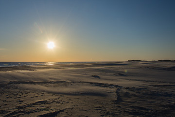 Wattenmeer Nordsee Amrum Abenddämmerung