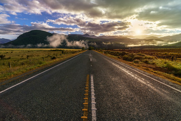 on the road to milford sound, southland, new zealand 2
