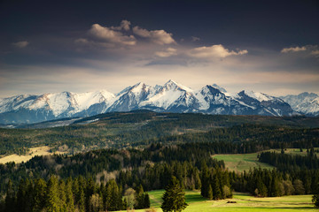 Tatry mountains spring