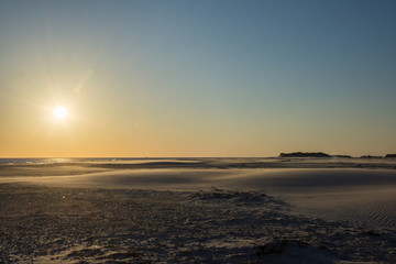 Wattenmeer Nordsee Amrum Abenddämmerung