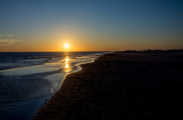 Wattenmeer Nordsee Amrum Abenddämmerung