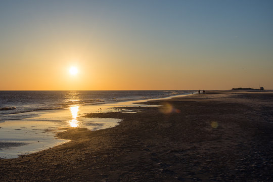 Wattenmeer Nordsee Amrum Abendd&auml;mmerung