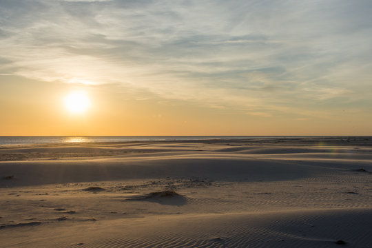Wattenmeer Nordsee Amrum Abendd&auml;mmerung