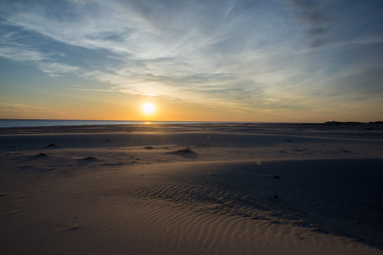 Wattenmeer Nordsee Amrum Abendd&auml;mmerung