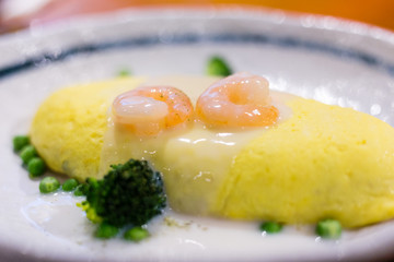 fried eggs with rice inside