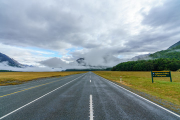 on the road to milford sound, southland, new zealand 22