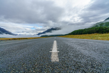 on the road to milford sound, southland, new zealand 24