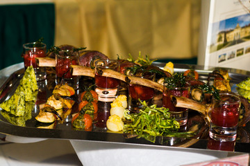 grilled vegetables with seasonal additives