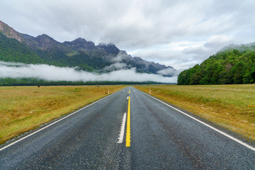 on the road to milford sound, southland, new zealand 30