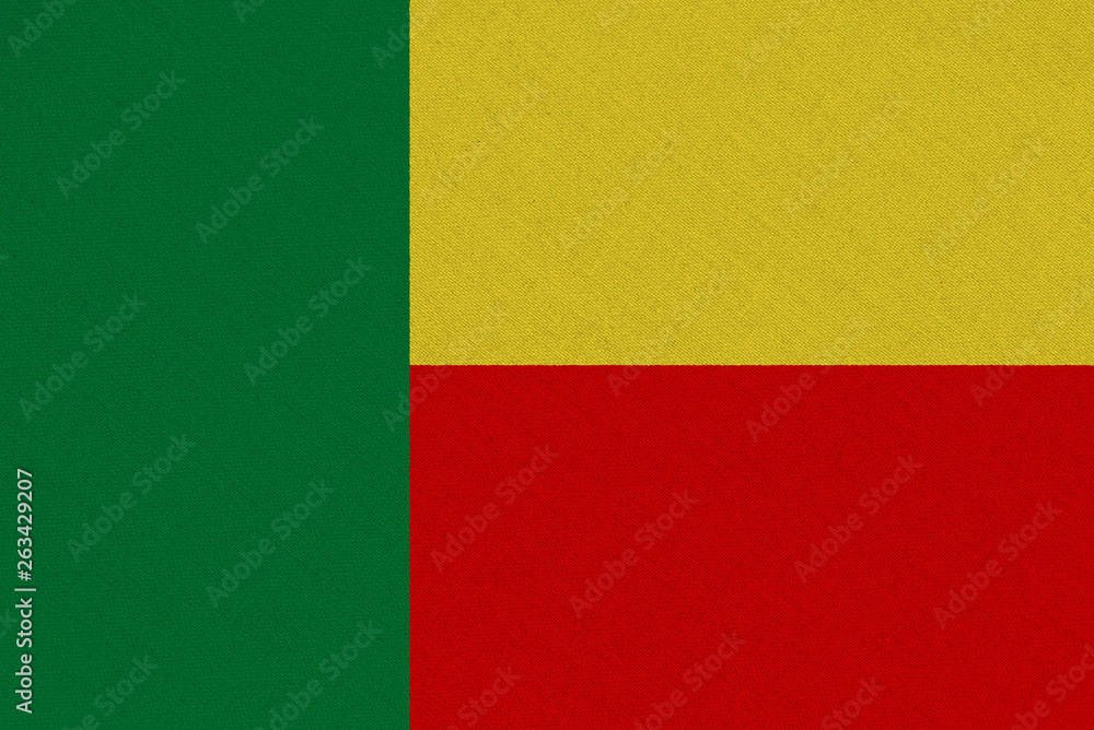 Wall mural Benin fabric flag