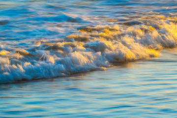 Close-up of incoming whitewater wave