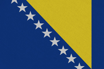 Bosnia and Herzegovina fabric flag