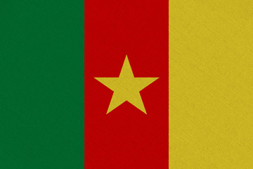 Cameroon fabric flag