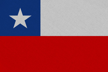 Chile fabric flag