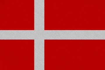 Obraz premium Denmark fabric flag