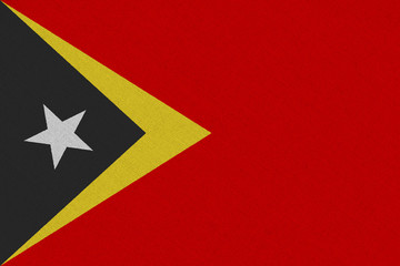 East Timor fabric flag