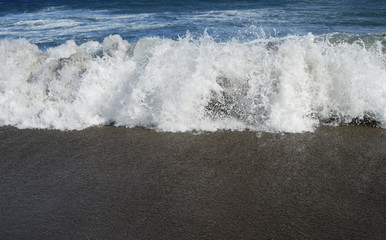 海　波　浜　しぶき　素材