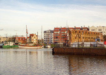 Fototapeta na wymiar Beautiful architecture of Gdansk, Poland