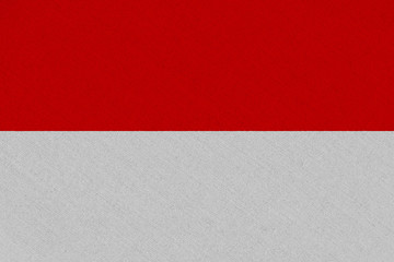 Indonesia fabric flag
