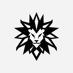 Obraz premium Lion Head Logo Vector