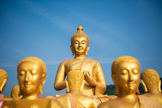 Buddha image used as amulets of Buddhism religion