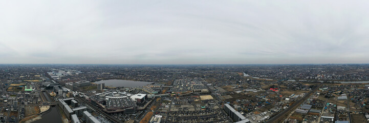 Obraz premium 越谷レイクタウンの空撮