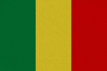 Mali fabric flag