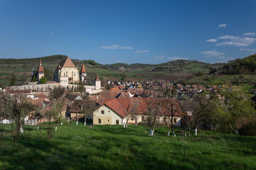 Fototapeta na wymiar Biertan, ciudad fortificada de Transilvania, Rumanía